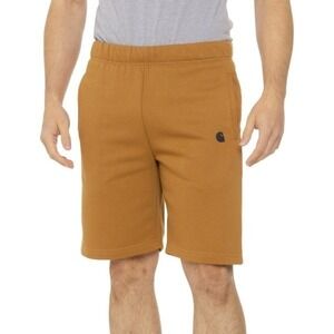 Carhartt Mens Small Brown Midweight Fleece Shorts 9in Inseam Casual Utility